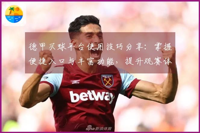 德甲买球平台使用技巧分享：掌握便捷入口与丰富功能，提升观赛体验